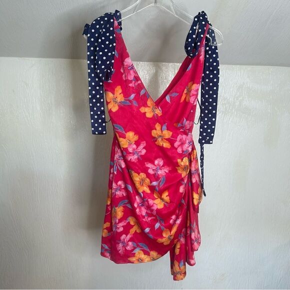 Revolve Lovers + Friends Kelton Tropical Floral Print Mini Dress - Picture 3 of 11